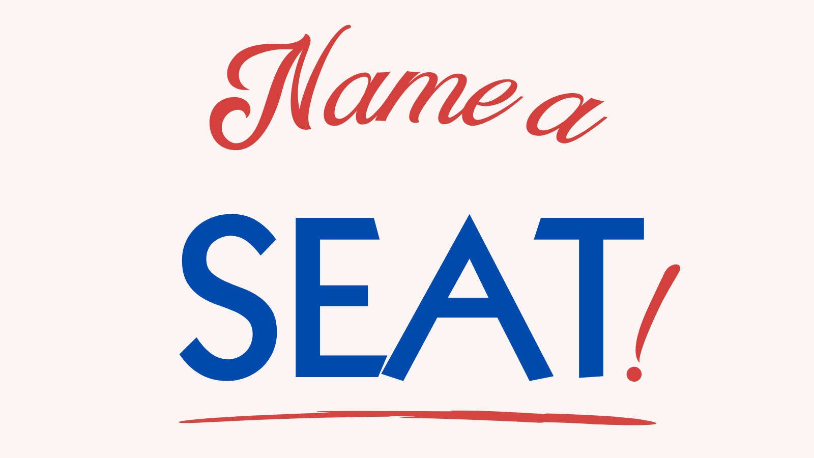 Name a Seat